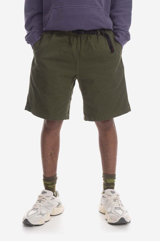 Gramicci pantaloni scurți din bumbac G-Short bumbac verde G101.OGT