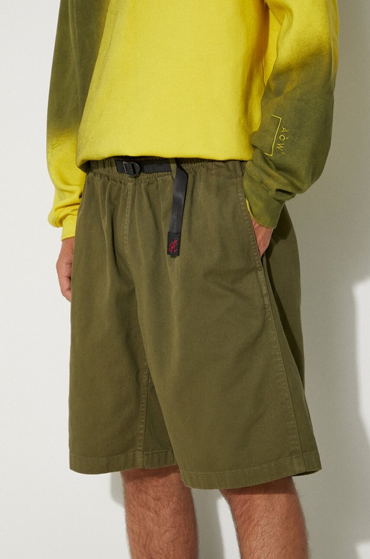 Хлопковые шорты Gramicci G-Short гладкий зелёный G101.OGT