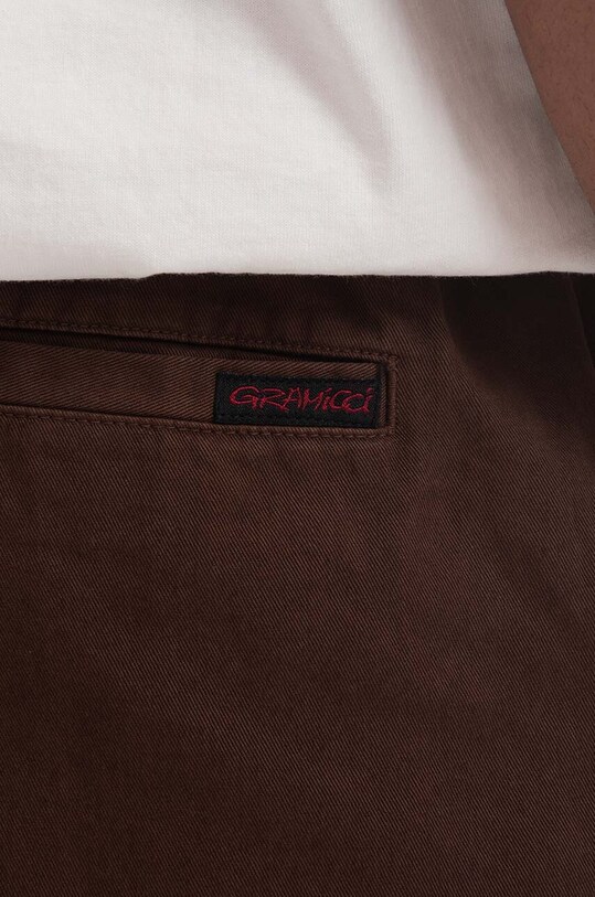Gramicci pantaloni scurți din bumbac G-Short G101.OGT maro SS25