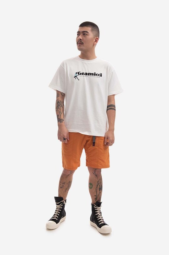 Bavlněné šortky Gramicci Shell Gear Shor G2SM.P025 oranžová SS23