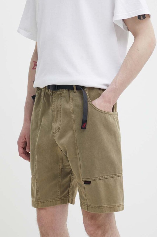 Gramicci pantaloni scurti din bumbac Gadget Short verde G104.OGT