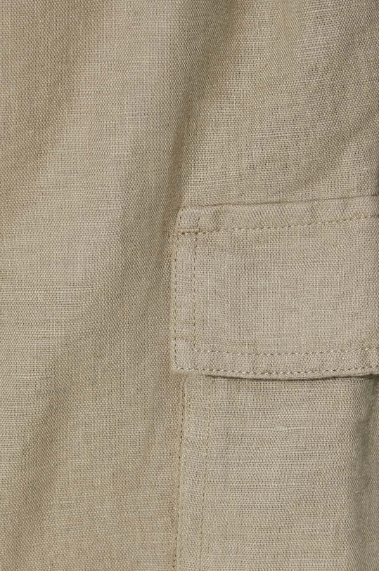 Corridor szorty lniane DS0072.O zielony