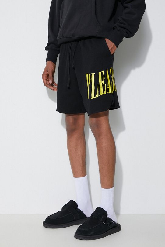 PLEASURES shorts black P23SU036