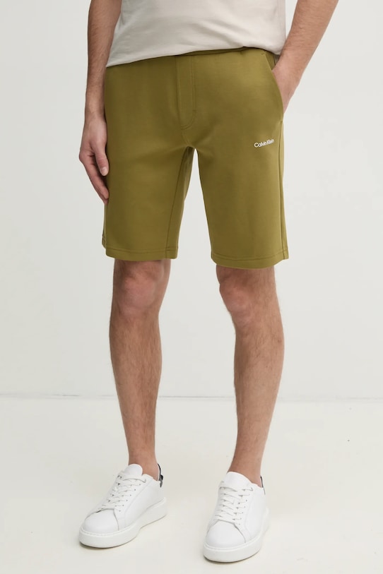 Šortky Calvin Klein pletenina zelená K10K111208