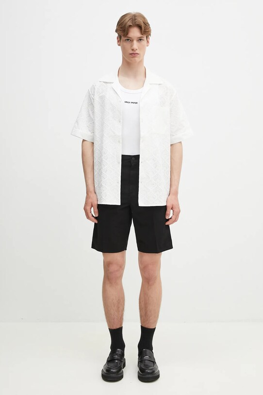 Carhartt WIP pantaloni scurți jeans Single Knee Short I031504.89GD negru