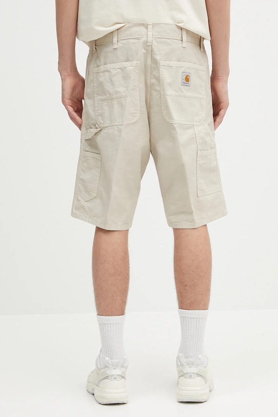 Odzież Carhartt WIP szorty bawełniane Single Knee Short I031504.2LPGD beżowy