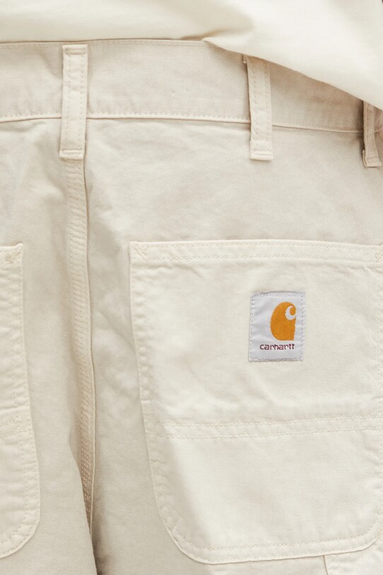 Carhartt WIP cotton shorts Single Knee Short beige I031504.2LPGD