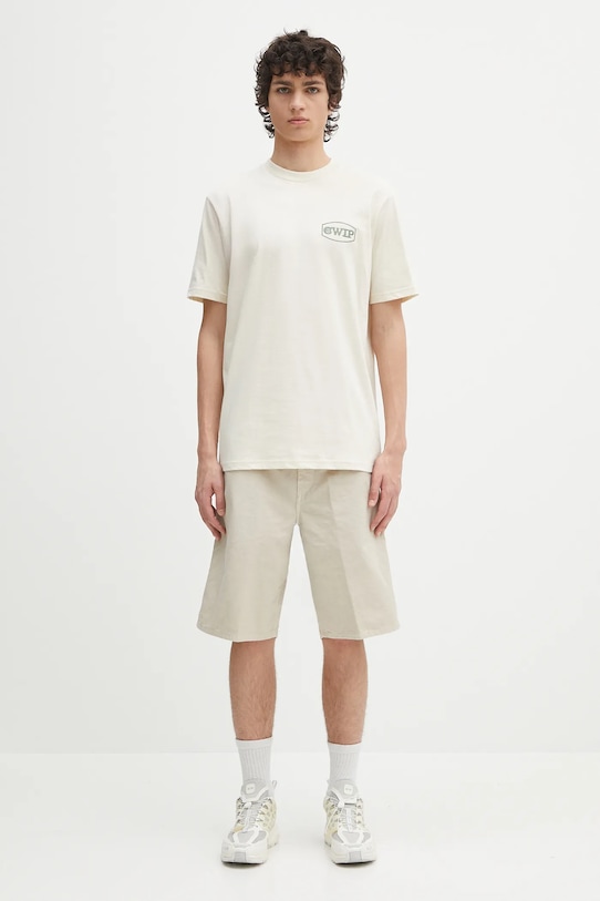 Carhartt WIP szorty bawełniane Single Knee Short I031504.2LPGD beżowy