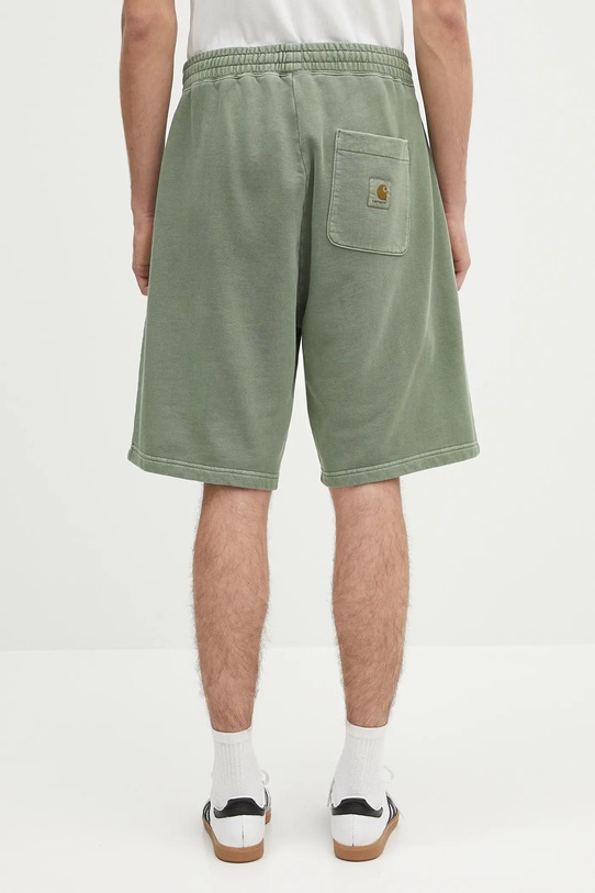 Дрехи Памучен къс панталон Carhartt WIP Nelson Sweat Short I030130.1YFGD зелен