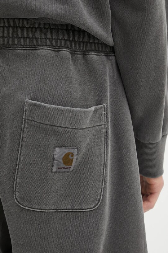 Bavlněné šortky Carhartt WIP Nelson Sweat Short šedá I030130.87GD