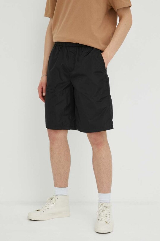 Rains pantaloni scurți 18920 Shorts Regular 18920.01 negru