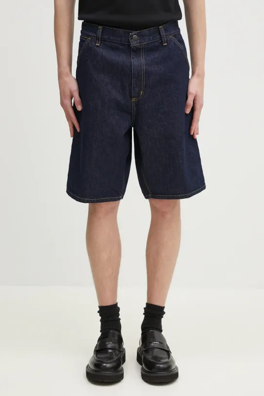 Carhartt WIP denim shorts Single Knee Short cotton navy I032026.102