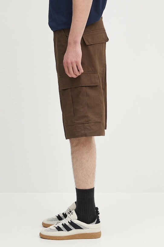 Carhartt WIP cotton shorts Regular Cargo Short I028246.2LS02 brown SS25