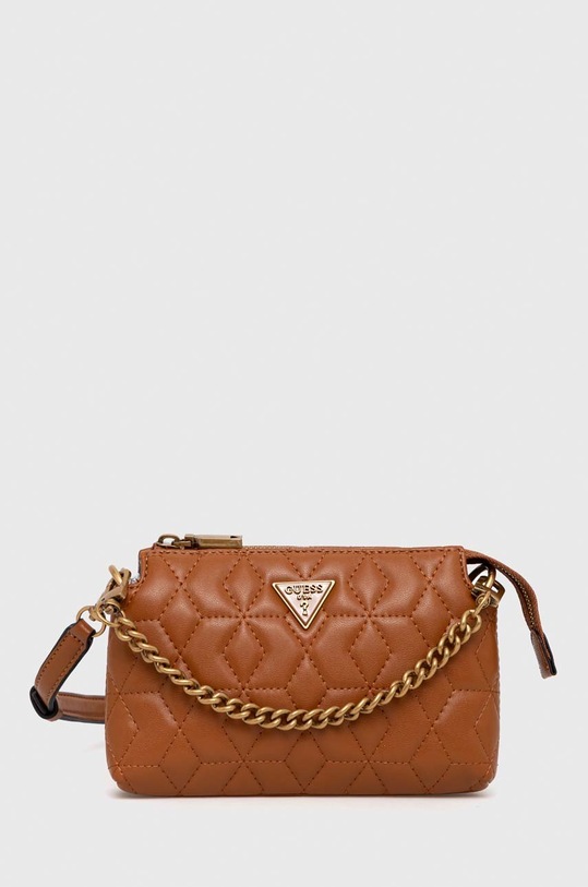 τσάντα Guess απομίμηση λείου δέρματος καφέ HWQB86.77720