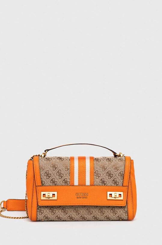Kabelka Guess vzorovaný oranžová HWJB78.70190