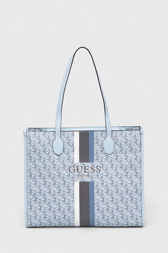 Guess torebka wzorzyste niebieski HWSC86.65240