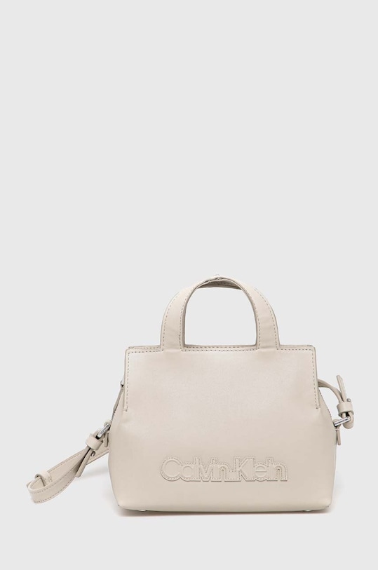 Calvin Klein torebka nie mieści A4 beżowy K60K610443.PPYX