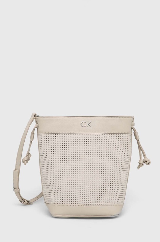 Calvin Klein torebka nie mieści A4 beżowy K60K610636.PPYX