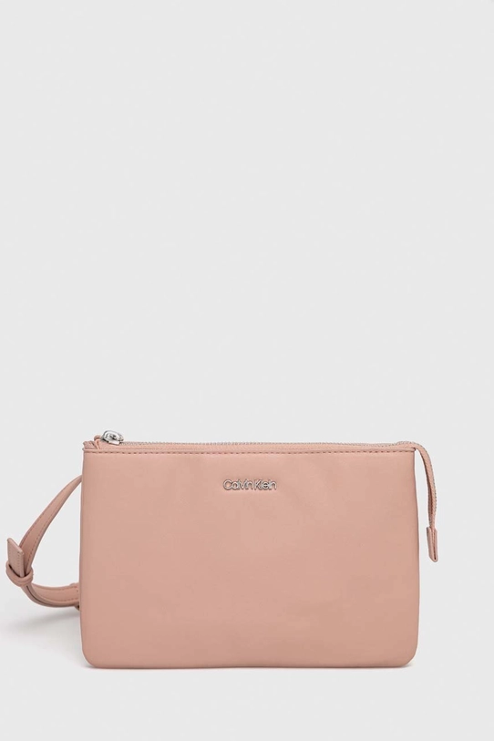 Calvin Klein torebka imitacja skóry licowej różowy K60K610177.PPYX