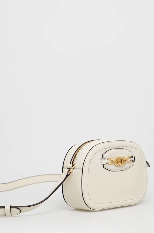 Lauren Ralph Lauren torebka skórzana 431876412 beżowy SS23