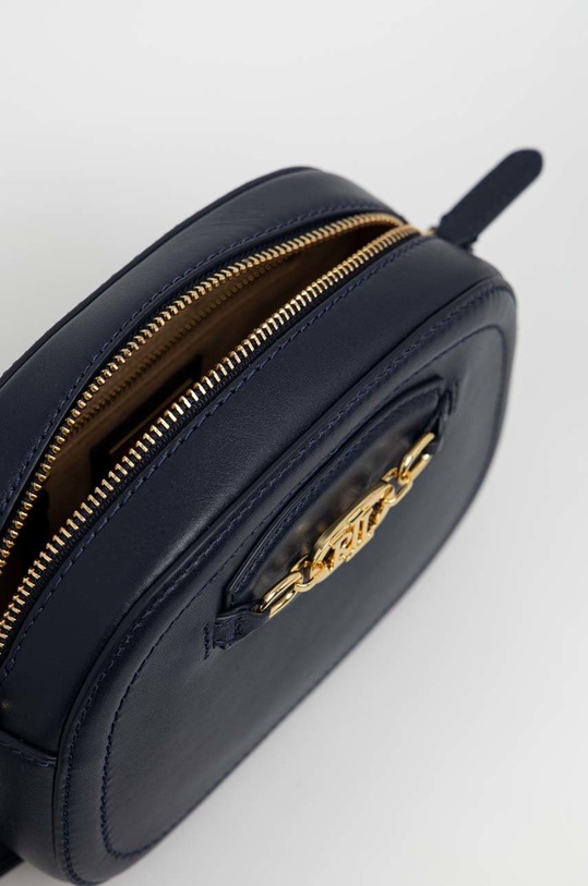 Lauren Ralph Lauren torebka skórzana granatowy 431876412