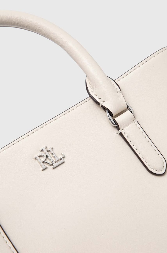 Lauren Ralph Lauren torebka skórzana beżowy 431876725