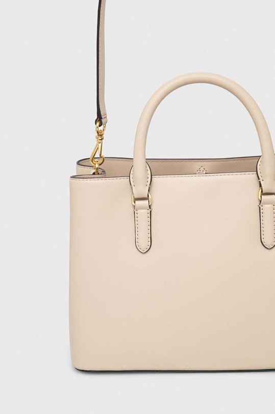 Akcesoria Lauren Ralph Lauren torebka skórzana 431876725 beżowy