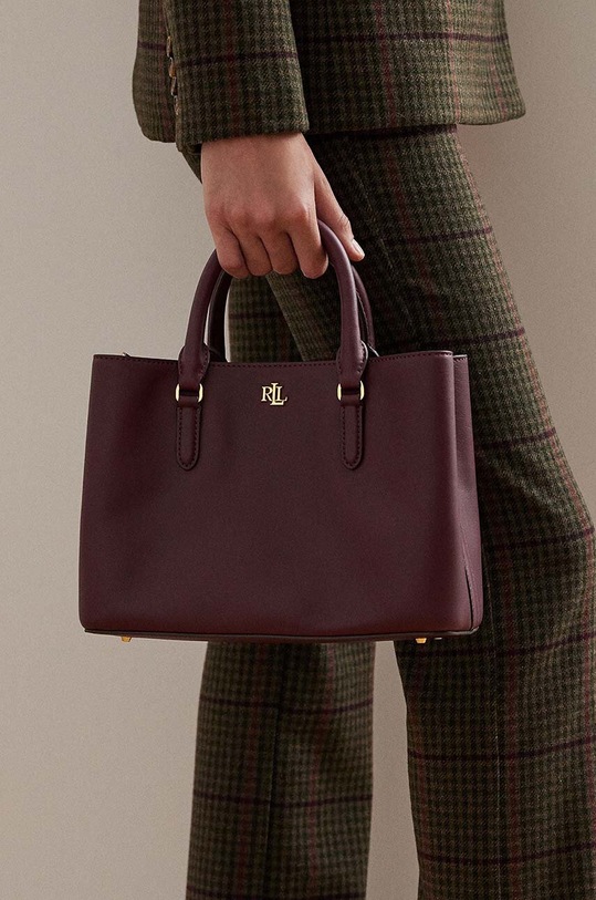 Usnjena torbica Lauren Ralph Lauren 431876725