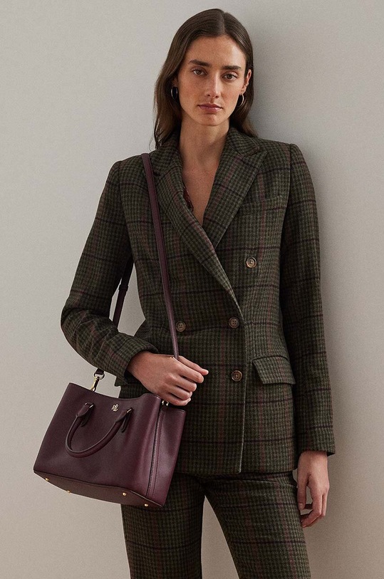 Usnjena torbica Lauren Ralph Lauren 431876725