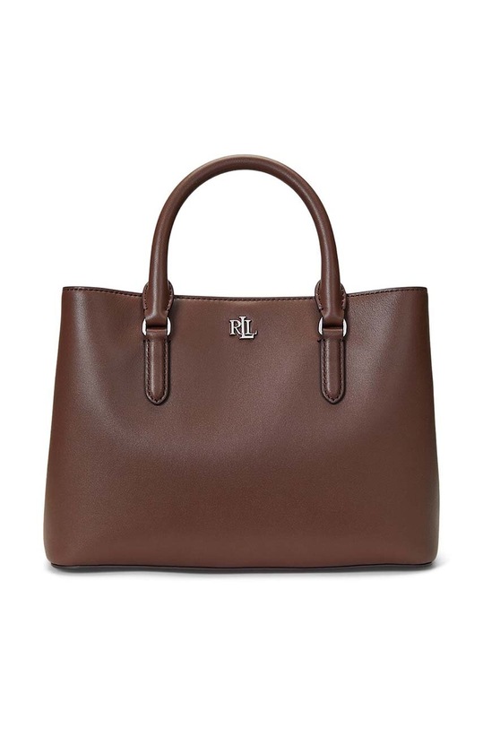 Usnjena torbica Lauren Ralph Lauren Ne ustreza A4 rjava 431876725