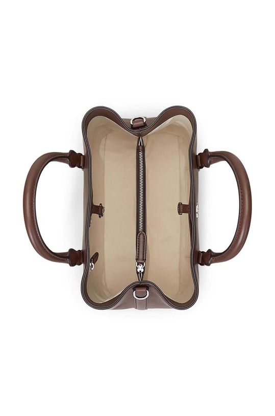 Usnjena torbica Lauren Ralph Lauren rjava 431876725