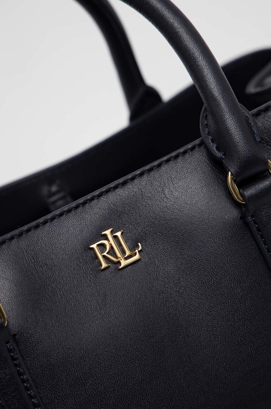 Akcesoria Lauren Ralph Lauren torebka skórzana 431876725 granatowy