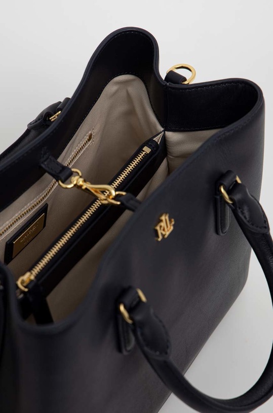 Lauren Ralph Lauren torebka skórzana 431876725 granatowy