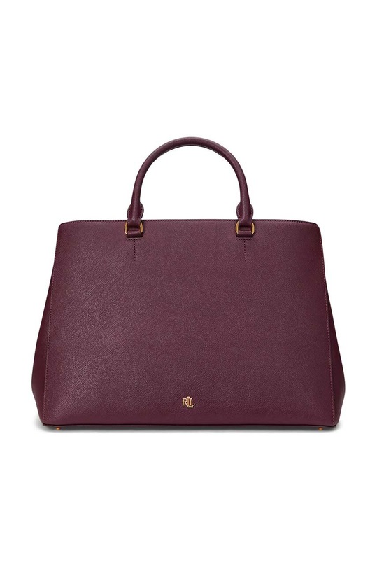 Kožená kabelka Lauren Ralph Lauren přírodní kůže červená 431898556