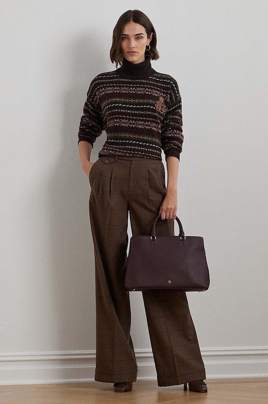 Kožená kabelka Lauren Ralph Lauren 431898556