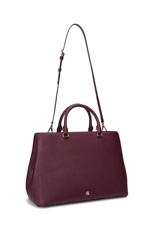 Doplňky Kožená kabelka Lauren Ralph Lauren 431898556 červená