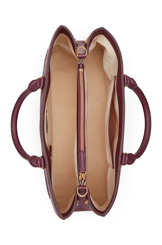 Kožená kabelka Lauren Ralph Lauren červená 431898556