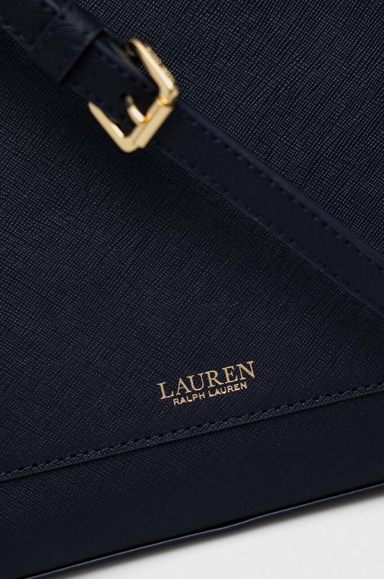 Lauren Ralph Lauren torebka skórzana granatowy 431898556