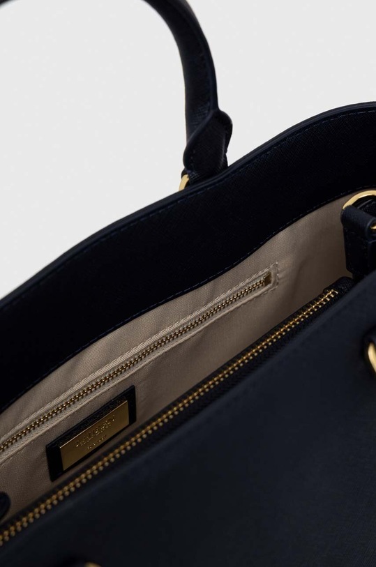 Lauren Ralph Lauren torebka skórzana 431898556 granatowy