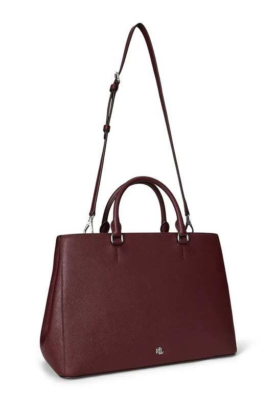 Usnjena torbica Lauren Ralph Lauren 431898556 bordo AW25
