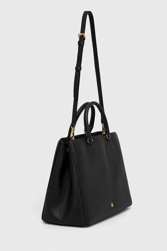 Kožená kabelka Lauren Ralph Lauren 431898556 černá AW24