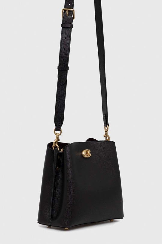 Δερμάτινη τσάντα Coach C3916 μαύρο SS23