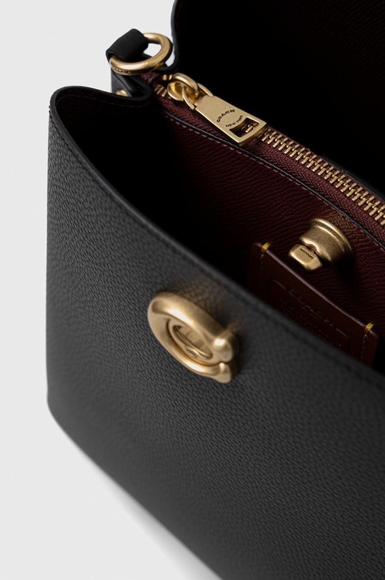 Δερμάτινη τσάντα Coach C3916 μαύρο