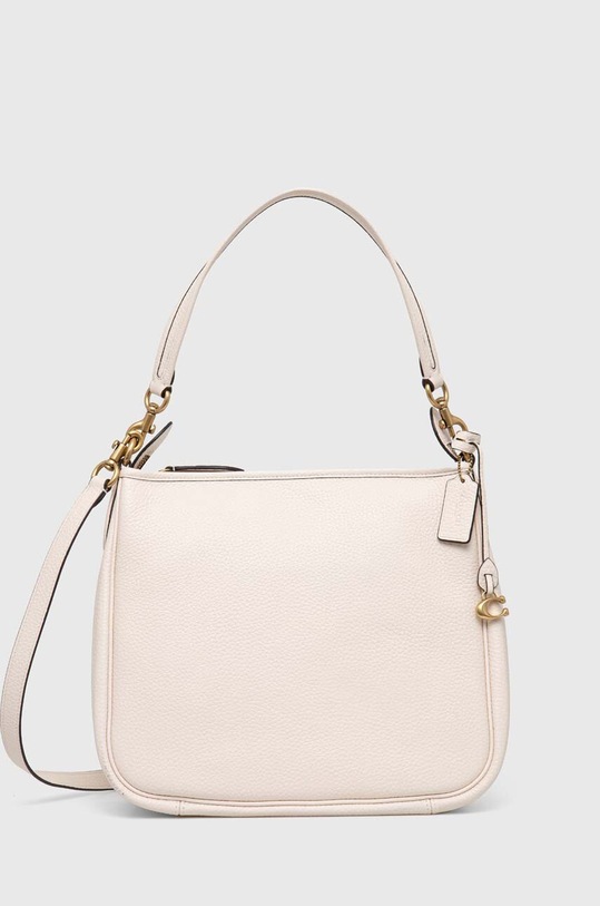 Coach torebka skórzana Cary Shoulder skóra licowa beżowy CC435