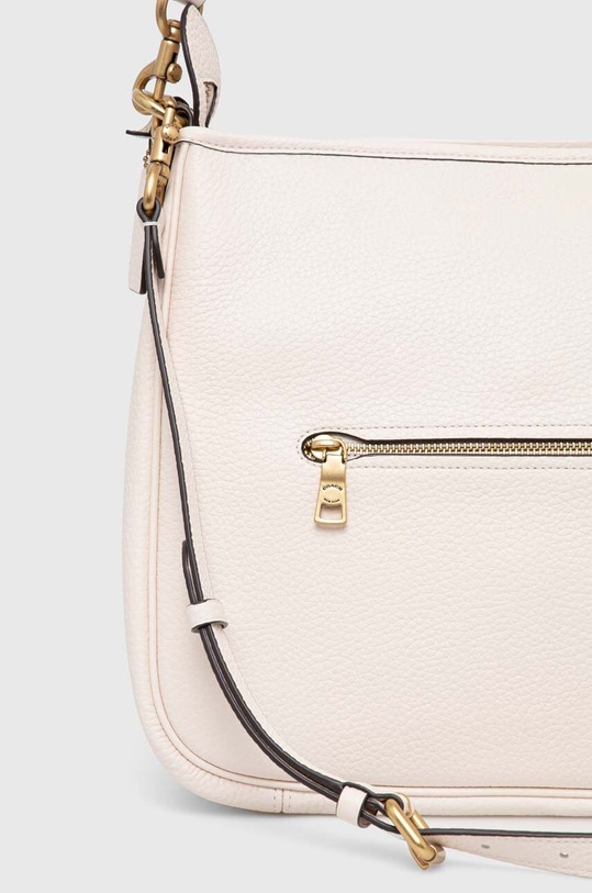 Akcesoria Coach torebka skórzana Cary Shoulder CC435 beżowy