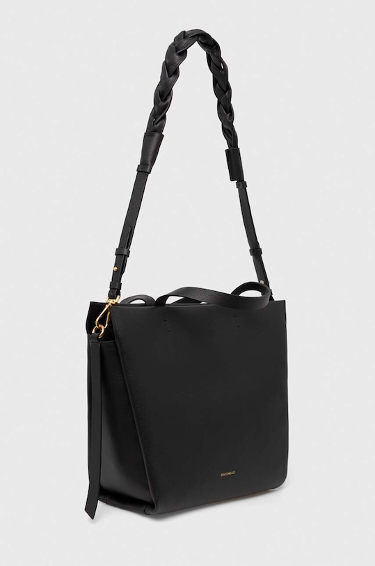 Kožená kabelka Coccinelle E1.M50.18.01.01 čierna AA00
