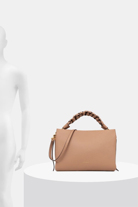 Coccinelle bőr táska E1.M50.19.02.01 bézs