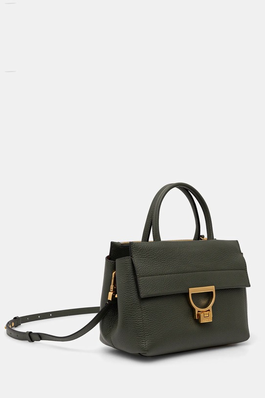 Kožená kabelka Coccinelle E1.MD5.18.01.01 zelená SS25
