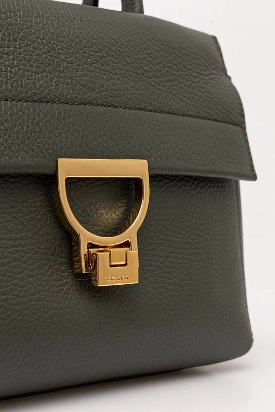 Kožená kabelka Coccinelle zelená E1.MD5.18.01.01