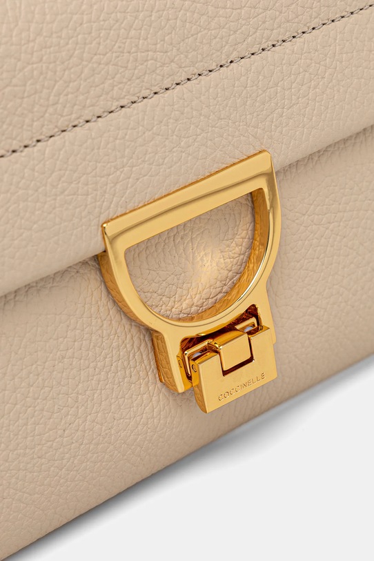 Coccinelle torebka skórzana Arlettis beżowy E1.MD5.19.03.01